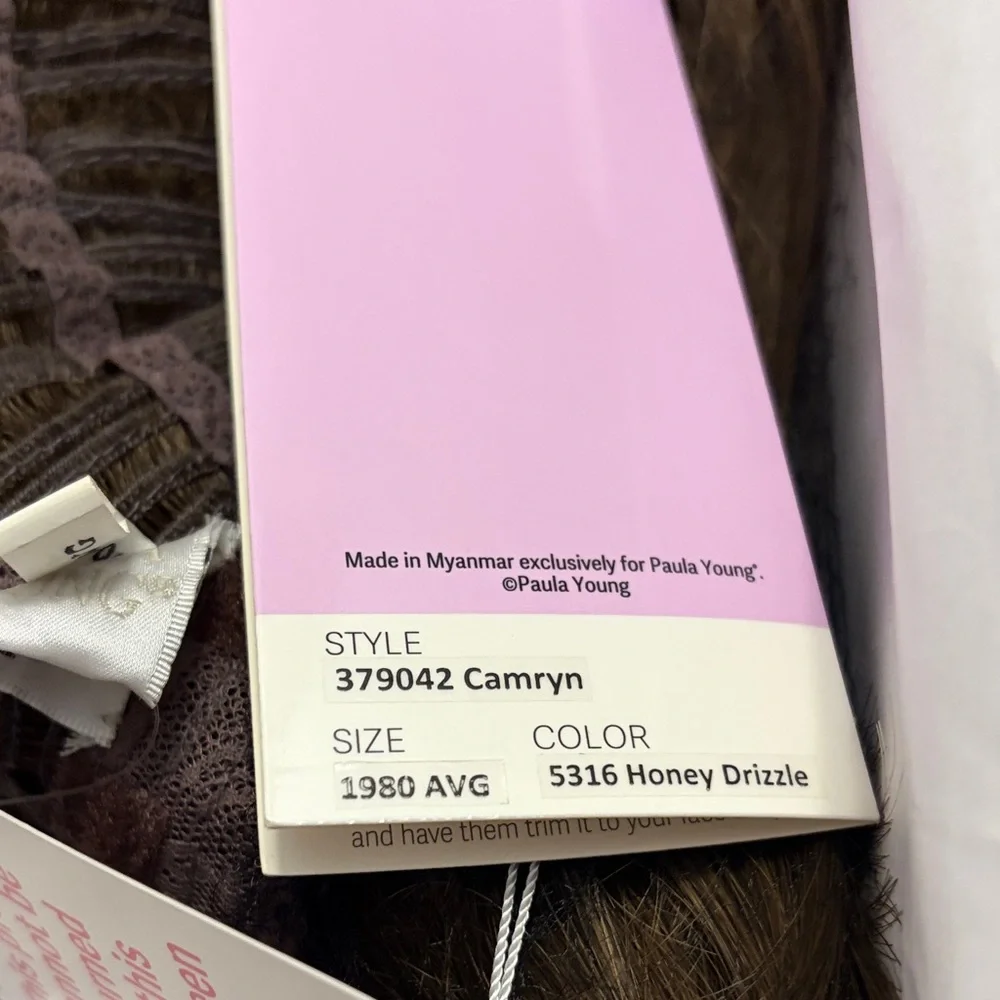 Honey Drizzle Short Layered Paula Young Synthetic Camryn Wig